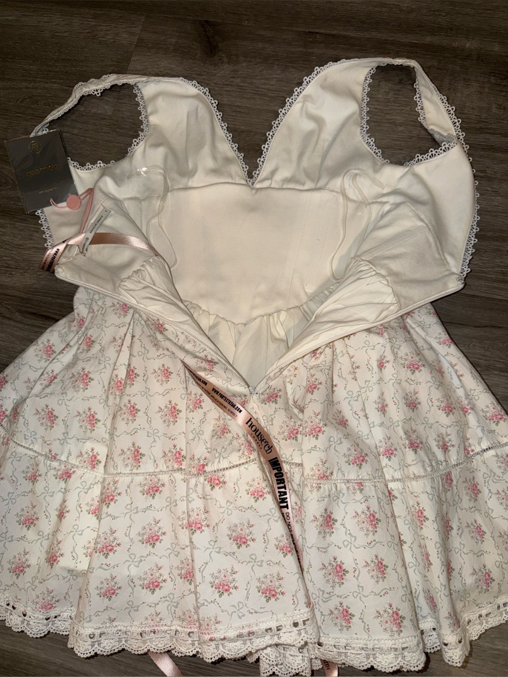 House of CB Salma rose print mini dress - Picture 15 of 16